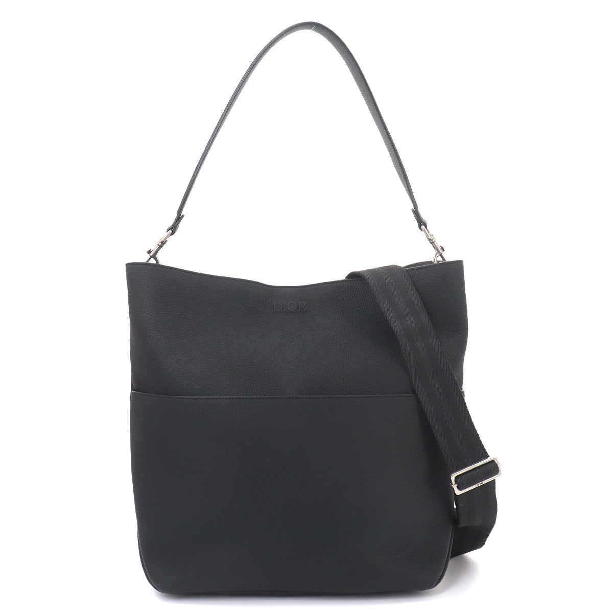 Safari Tote Bag Leather Black 1ESSH187UMJ Purse