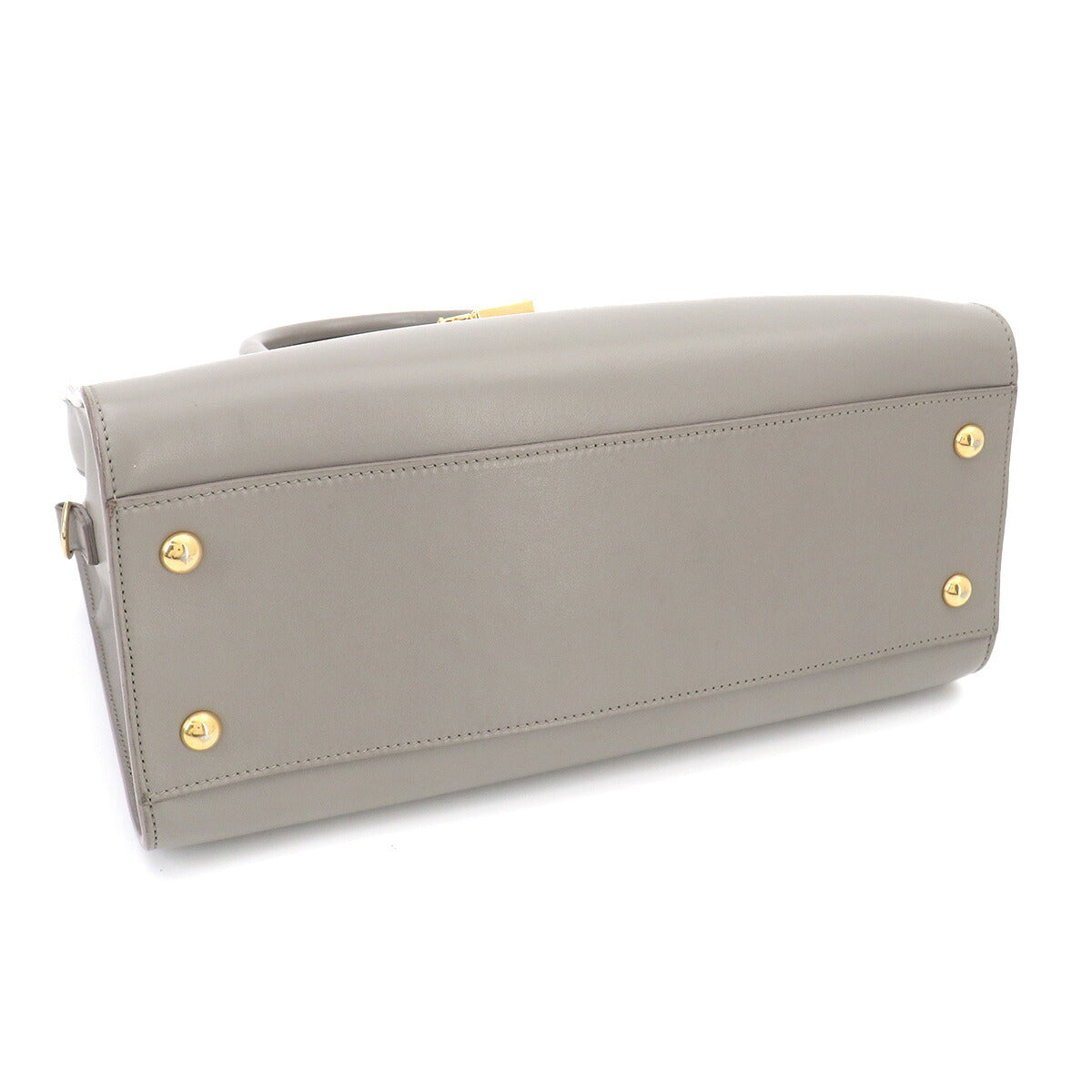 Cabas S Hand Shoulder Bag Leather Gray 472469