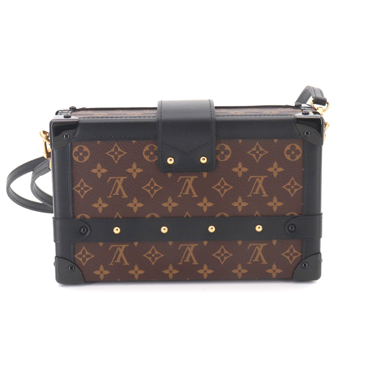 Monogram Petite Malle Shoulder Bag Brown M45943