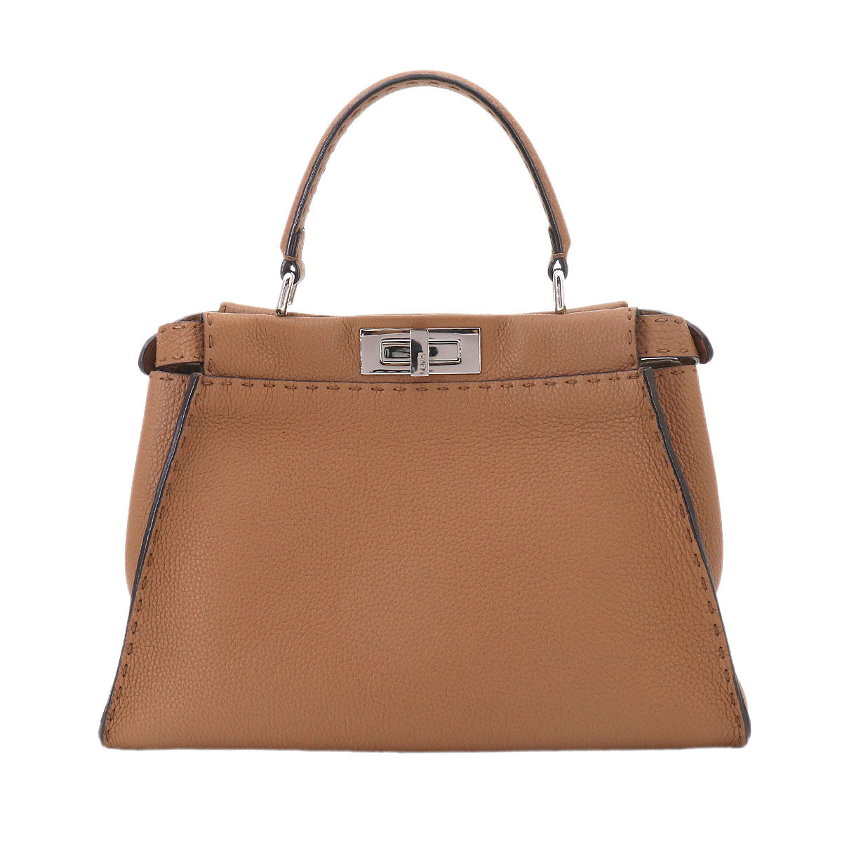 Selleria Peekaboo Regular 2way Hand Bag Leather Brown 8BN290