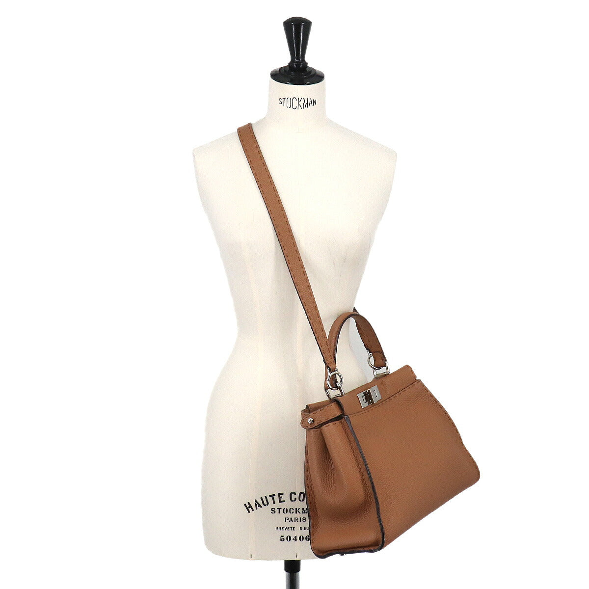Selleria Peekaboo Regular 2way Hand Bag Leather Brown 8BN290