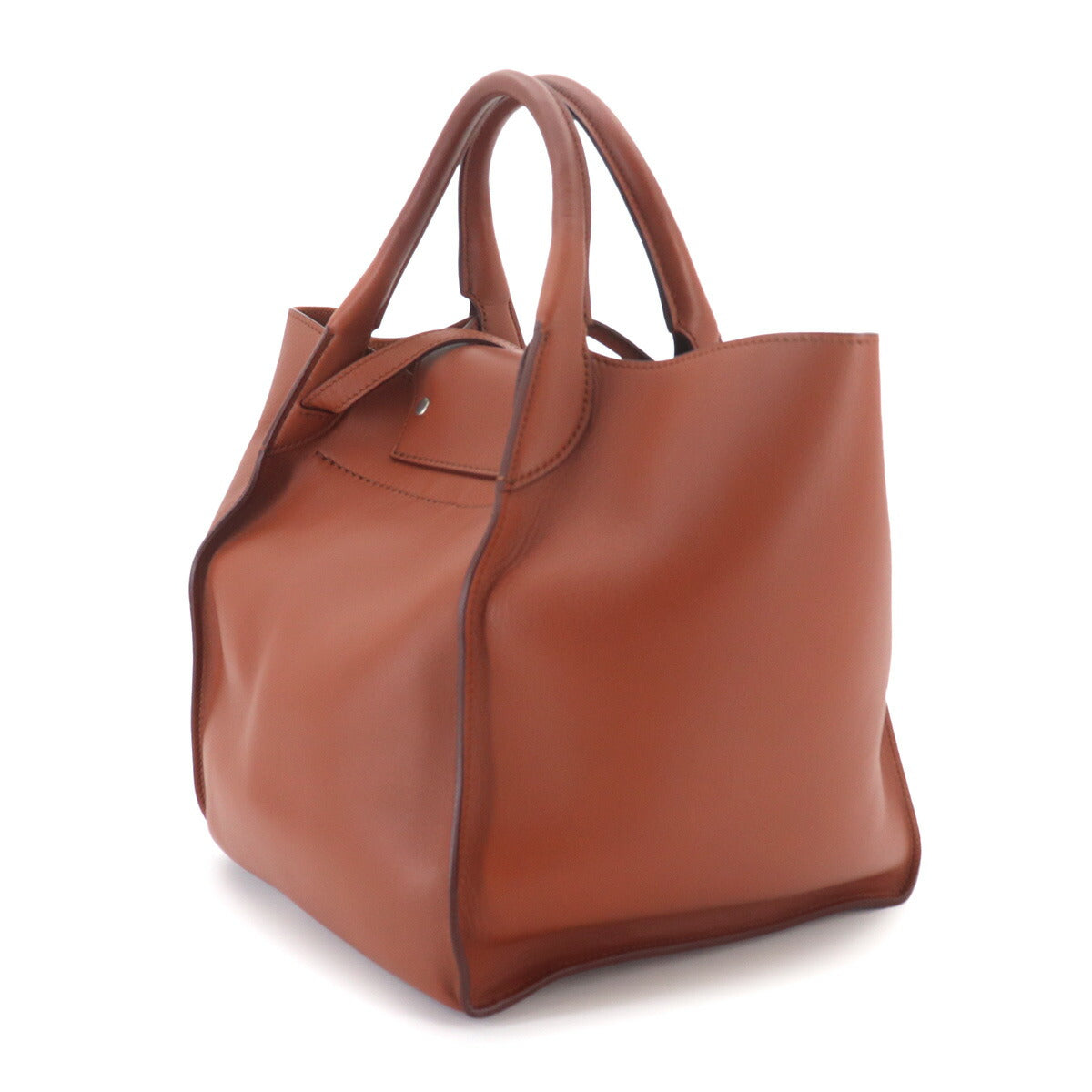 Big Bag Small With Longstrap Hand Shoulder Bag Leather Brown
