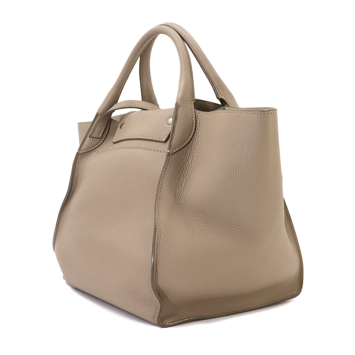 Big Bag Small With Longstrap Hand Shoulder Bag Leather Beige