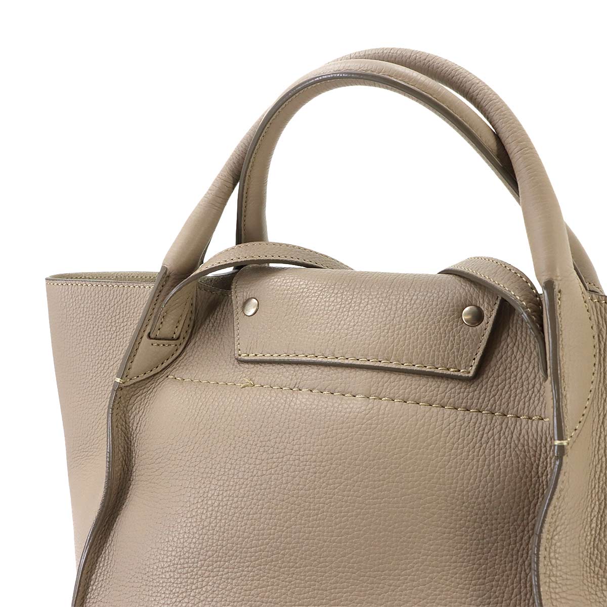 Big Bag Small With Longstrap Hand Shoulder Bag Leather Beige