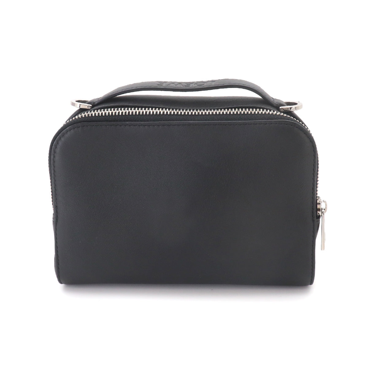 Mini crossbody camera Bag Hand Shoulder Bag Leather Black Anagram