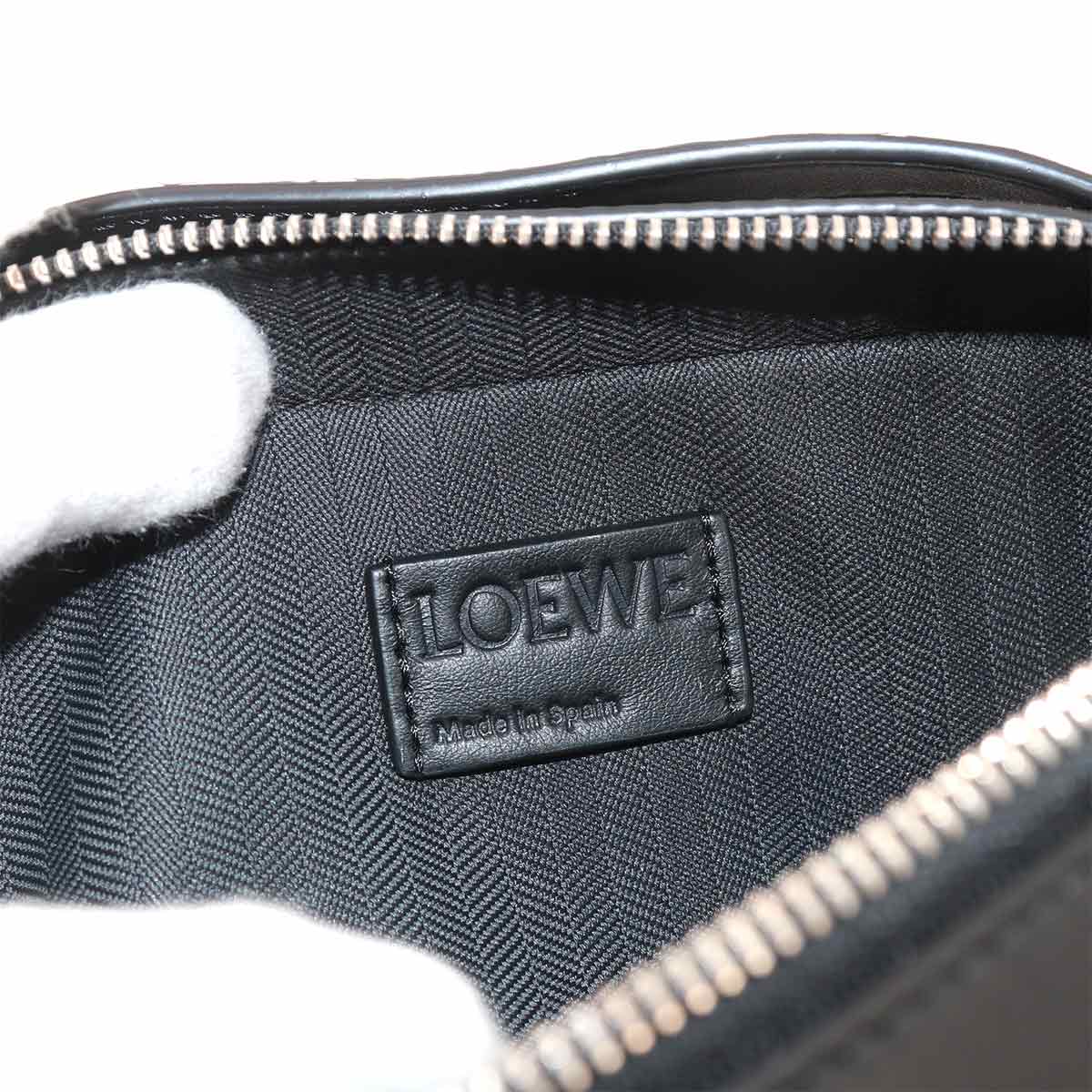 Mini crossbody camera Bag Hand Shoulder Bag Leather Black Anagram