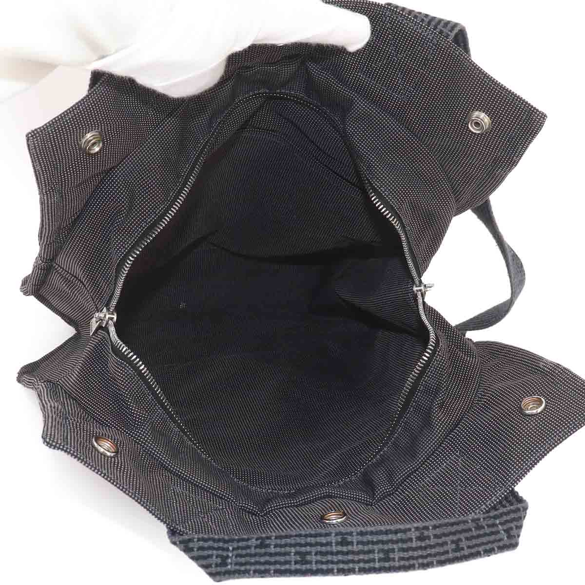 Her Line Ad MM Backpack Canvas Gray Purse