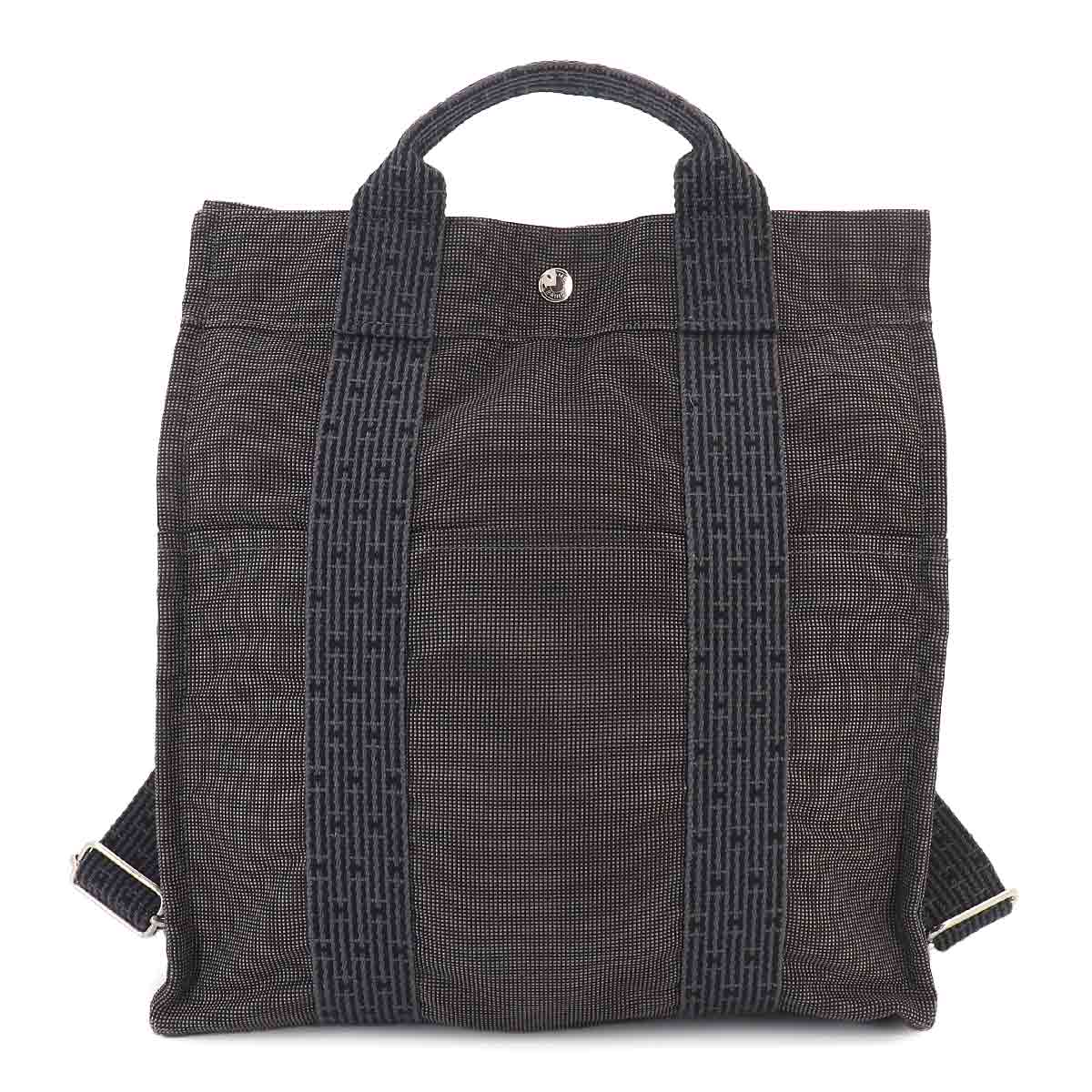 Her Line Ad MM Backpack Canvas Gray Purse