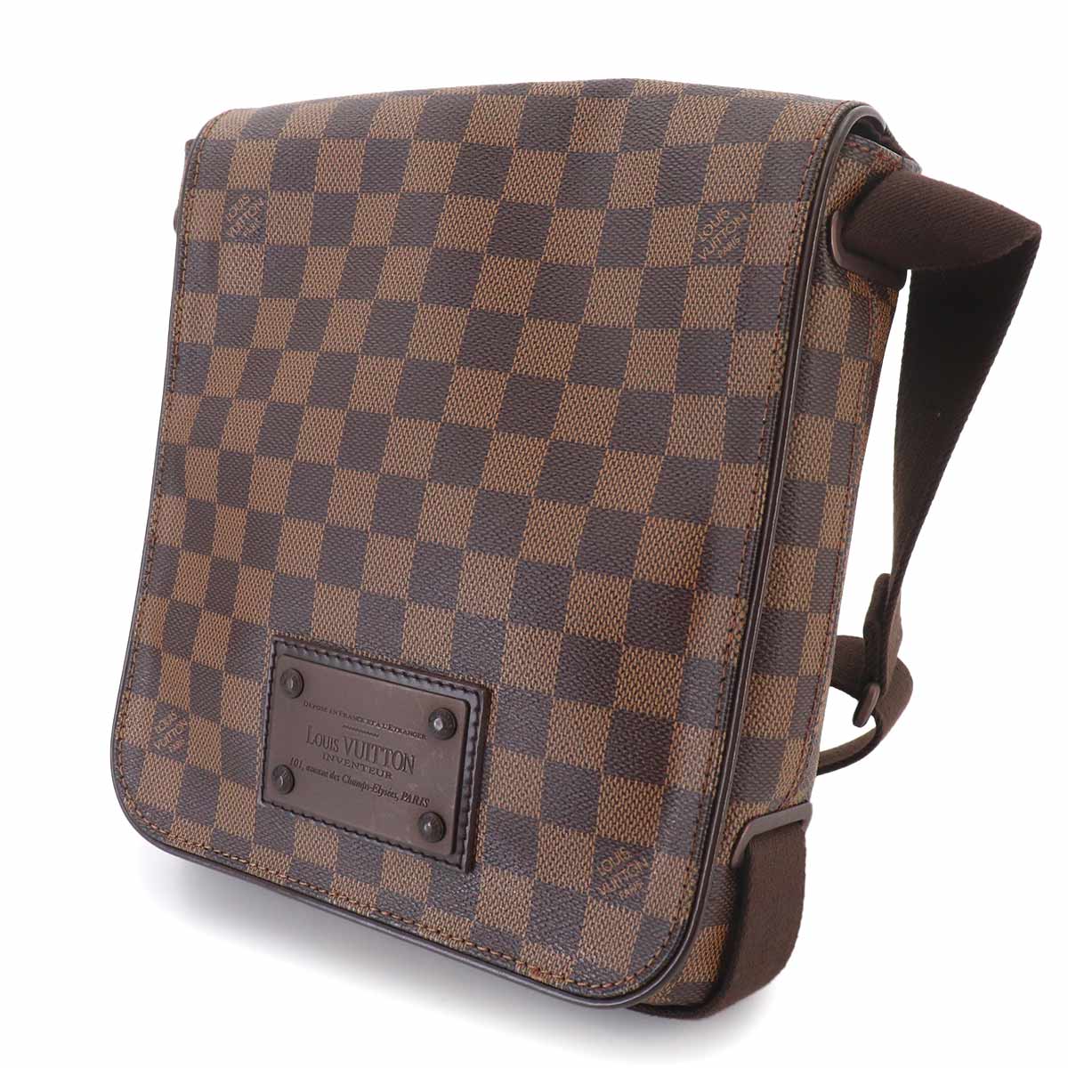 Damier Brooklyn PM Shoulder Bag Ebene N51210 Purse
