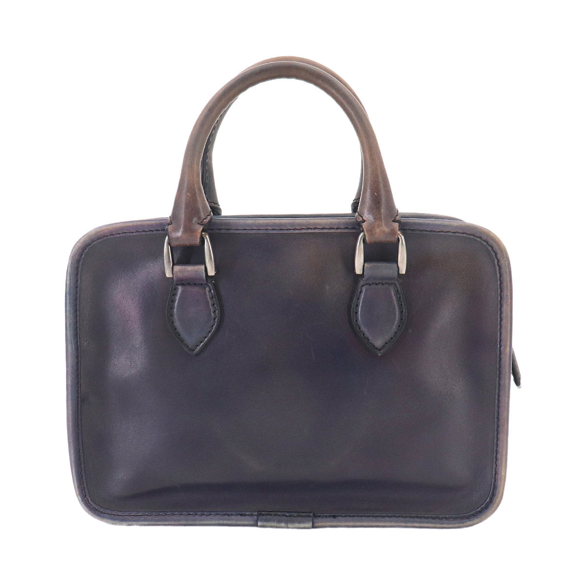 Unjour Gulliver 2way Hand Bag Venezia Leather Navy Purse
