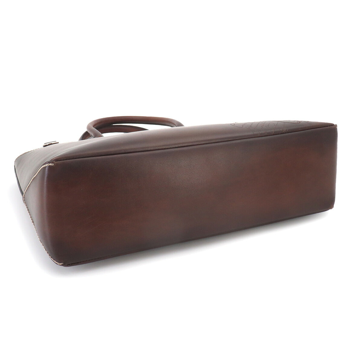 Calligraphy Toujours Tote Bag Venezia Leather Brown