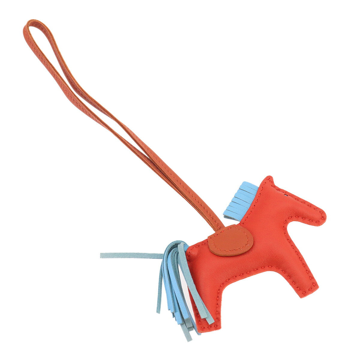Rodeo PM Bag Charm Agneau Milo Capucines Celeste Cornelian