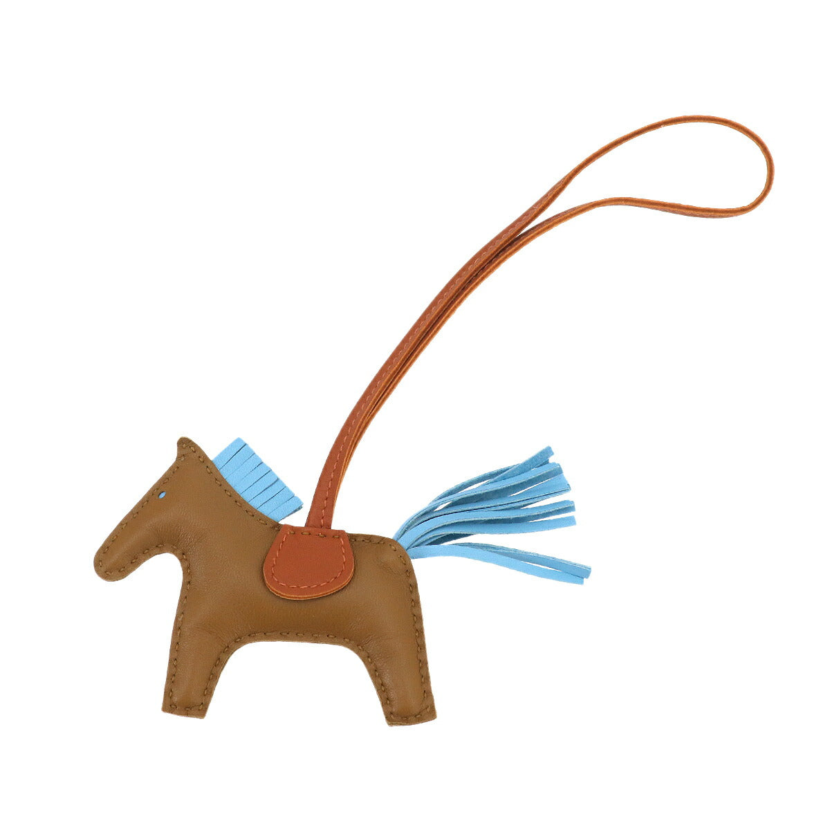 Rodeo PM Bag Charm Agneau Milo Craft Celeste Pain depice