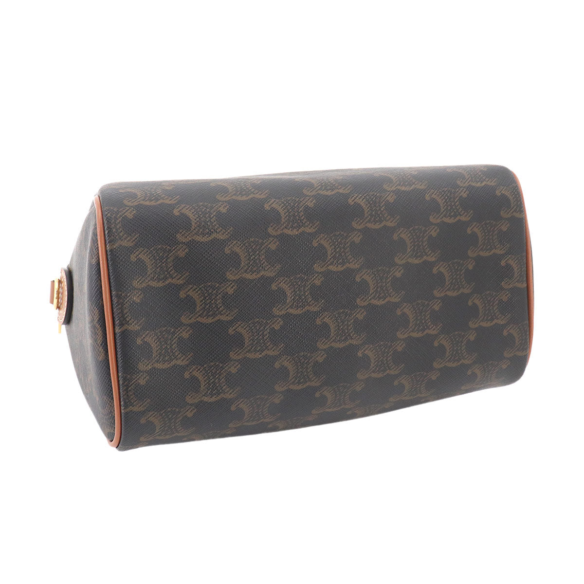 Triomphe Small Boston Bag Hand Shoulder PVC Leather 113772