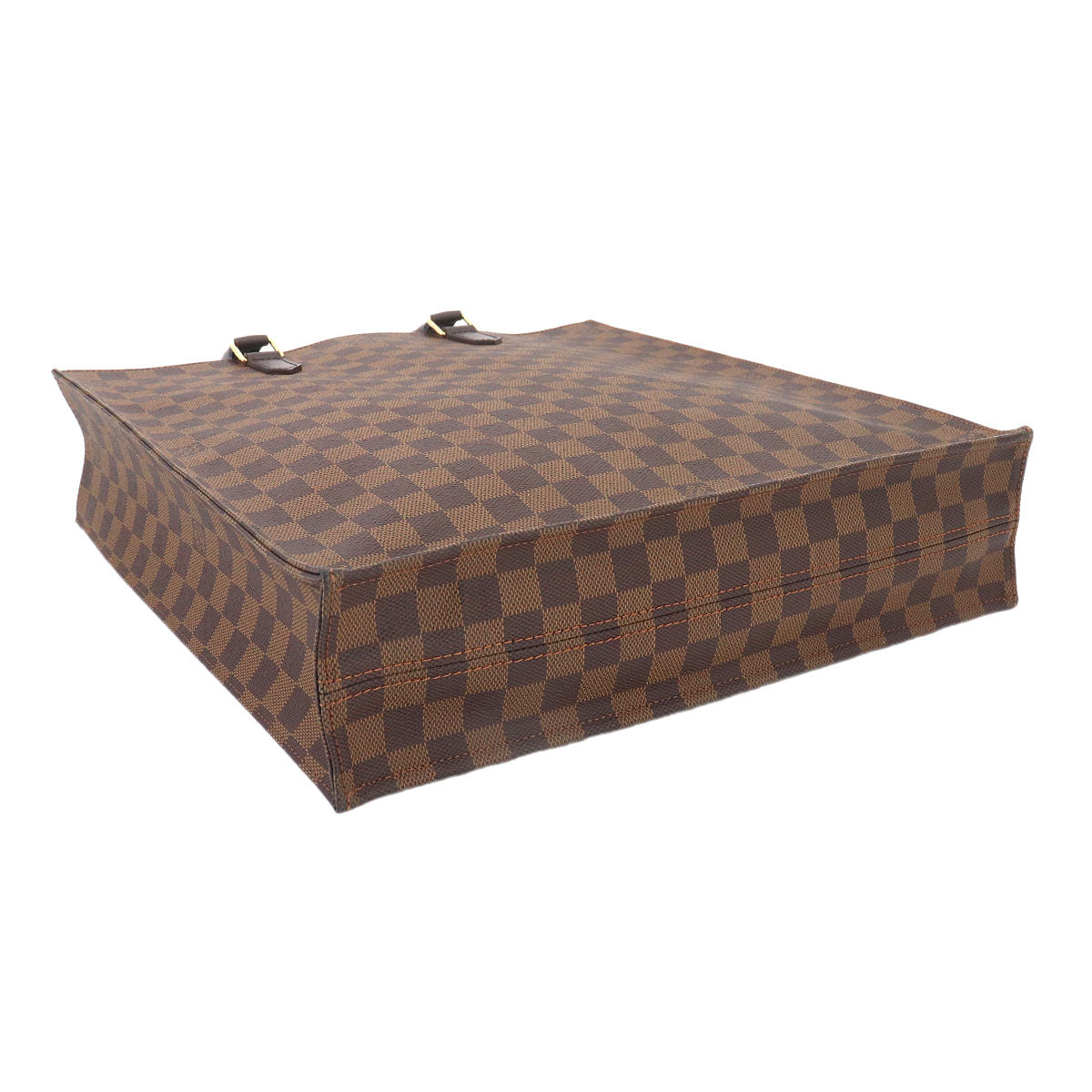 Damier Sac Plat Tote Bag Ebene Brown N51140
