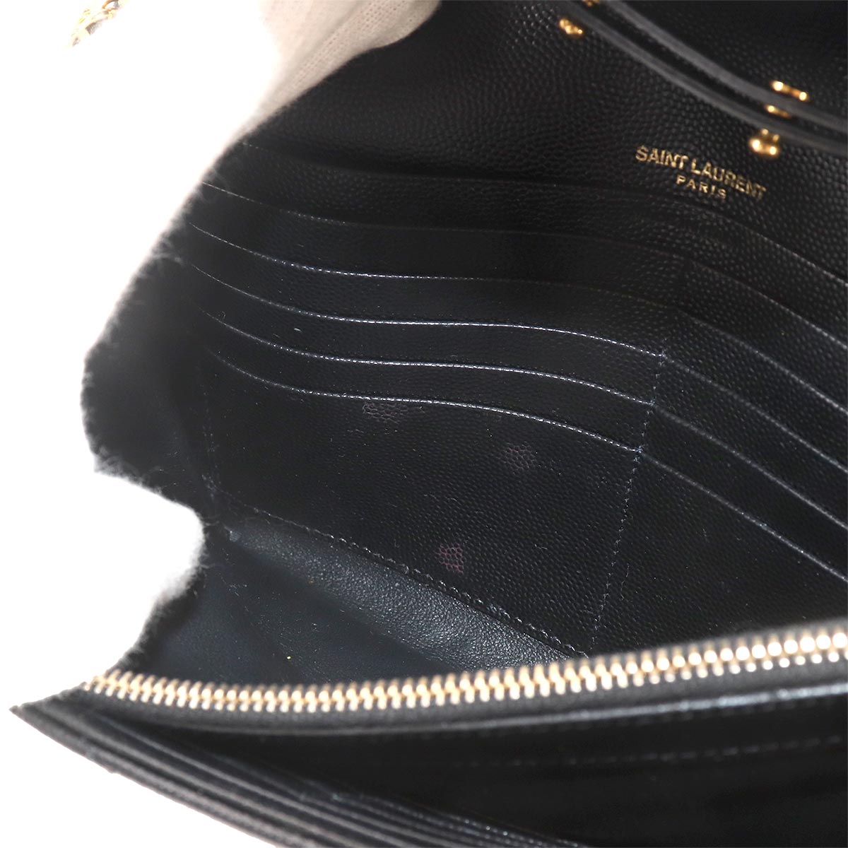 Cassandra Chain Wallet Leather Black 377828