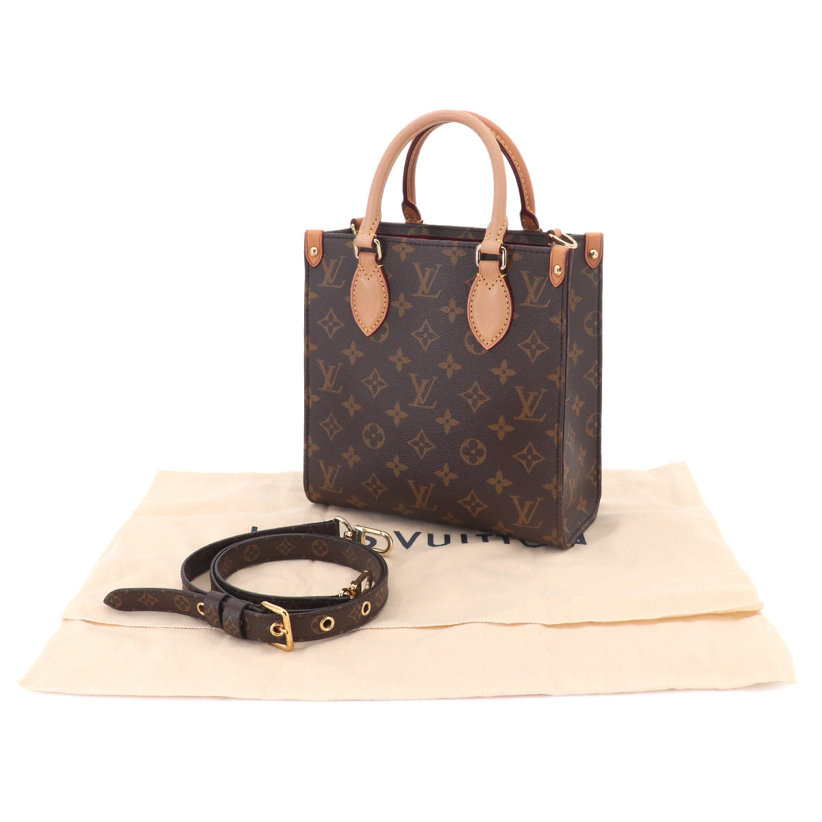 Monogram Sac Plat BB 2way Hand Shoulder Bag M46265 Purse