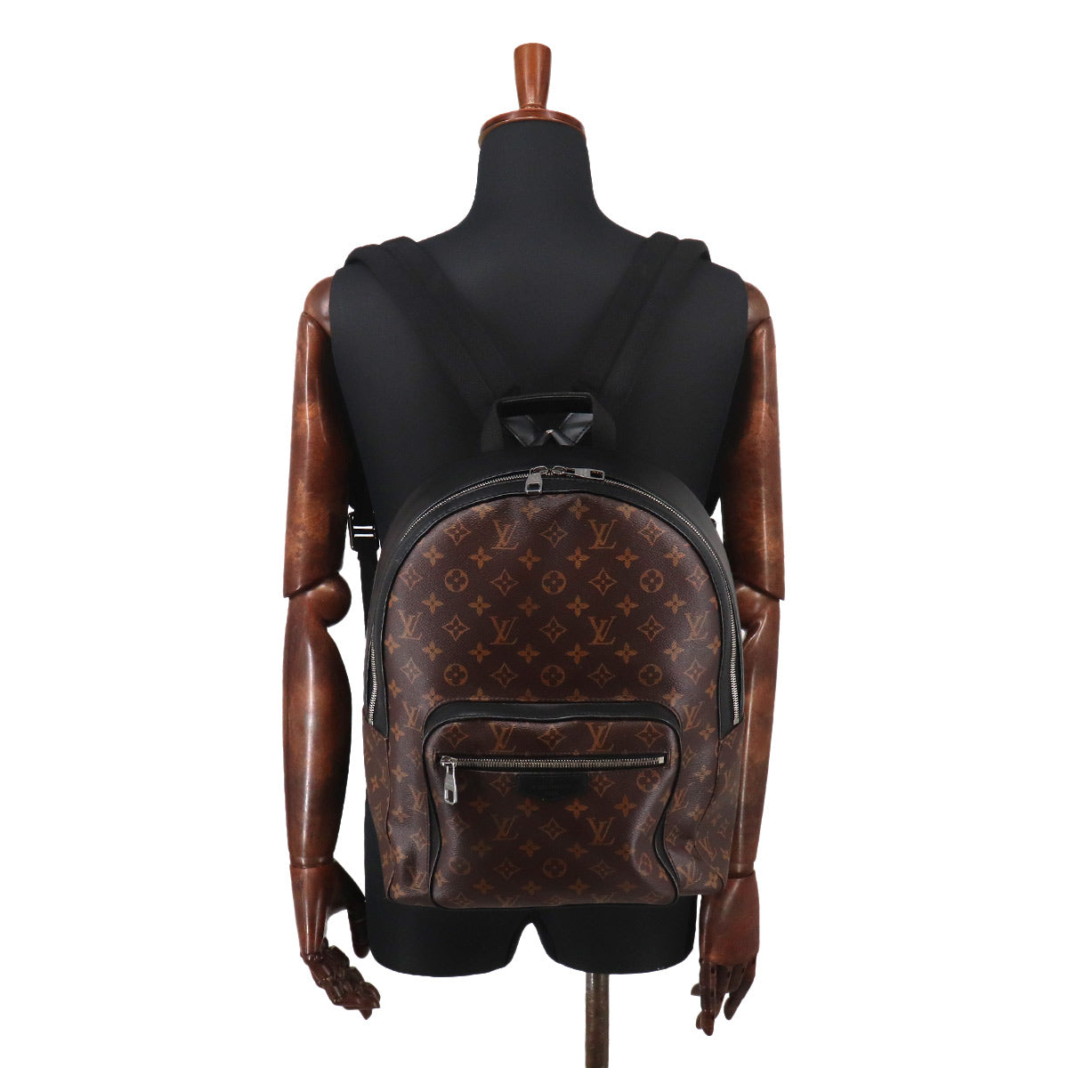 Monogram Macassar Josh Backpack NV Brown Black M45349