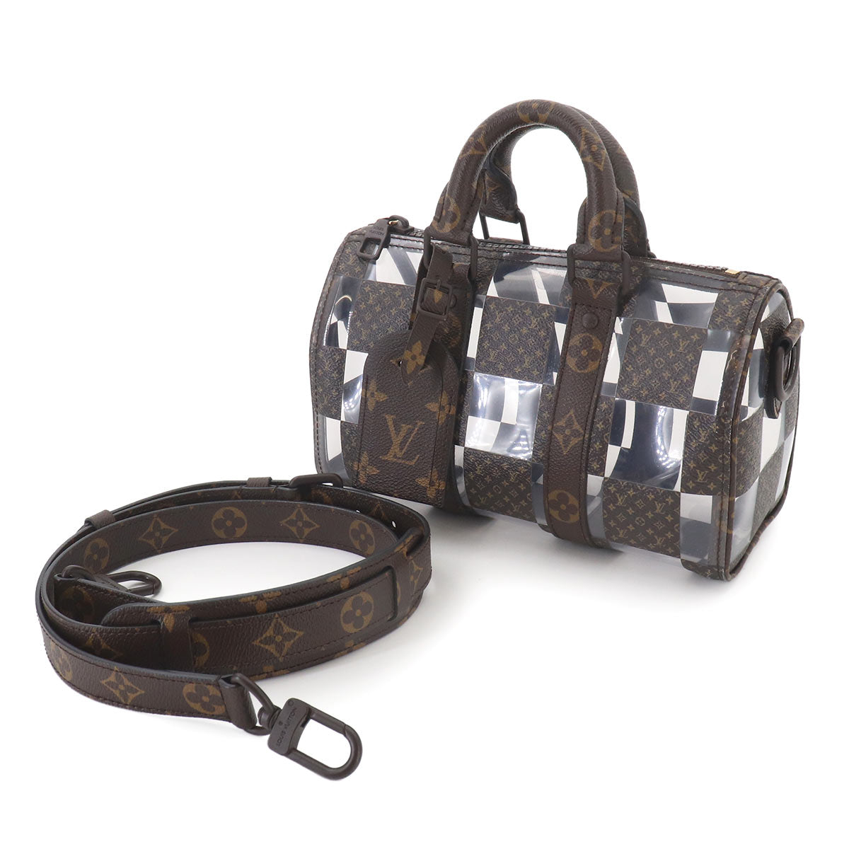 Monogram Chess Keepall Bandouliere 25 Hand Shoulder Bag