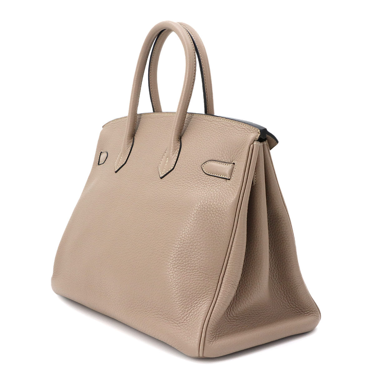 Birkin 35 Taurillon Clemence Gris Tourterelle Hand Bag Purse