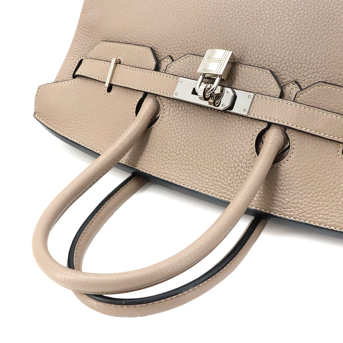 Birkin 35 Taurillon Clemence Gris Tourterelle Hand Bag Purse