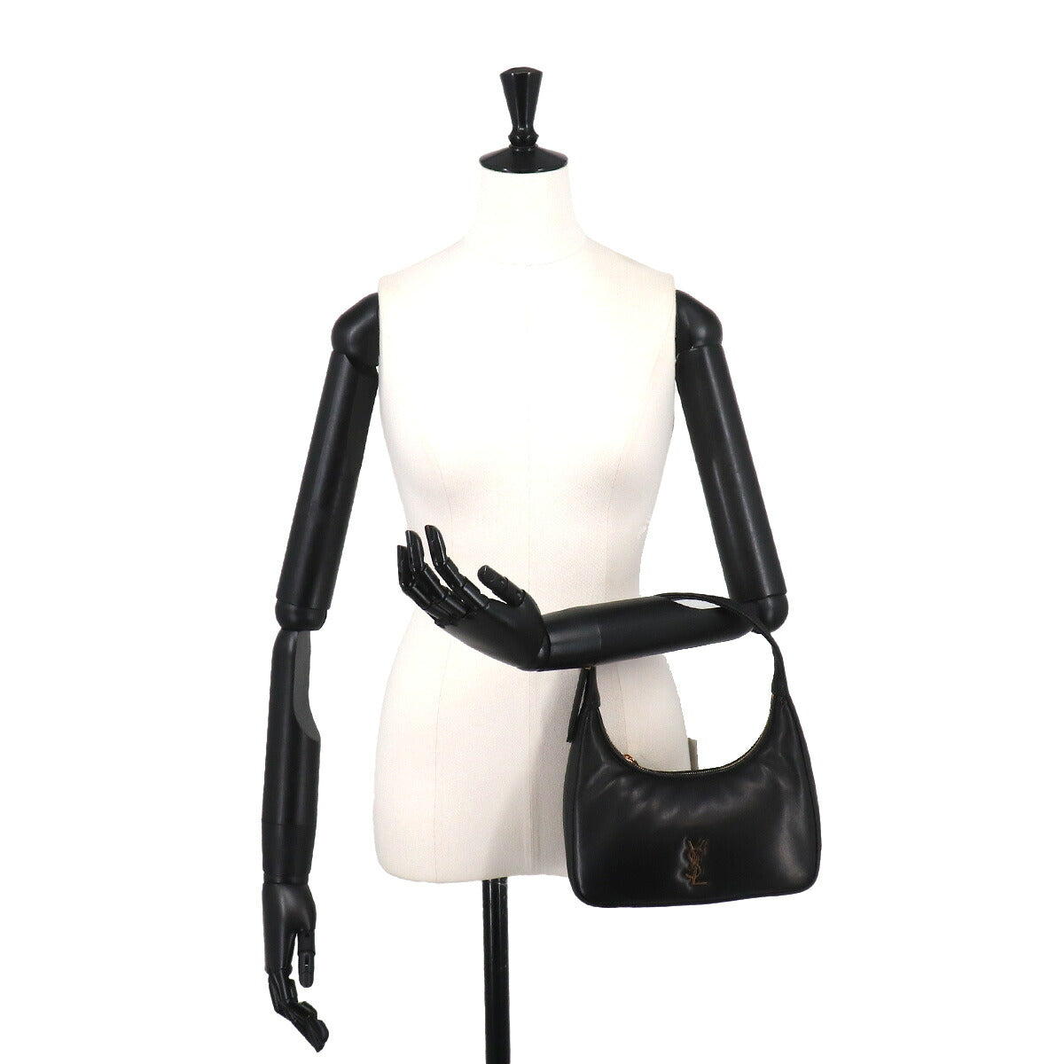 Calypso Mini Hobo Hand Bag Leather Black 791484 Purse