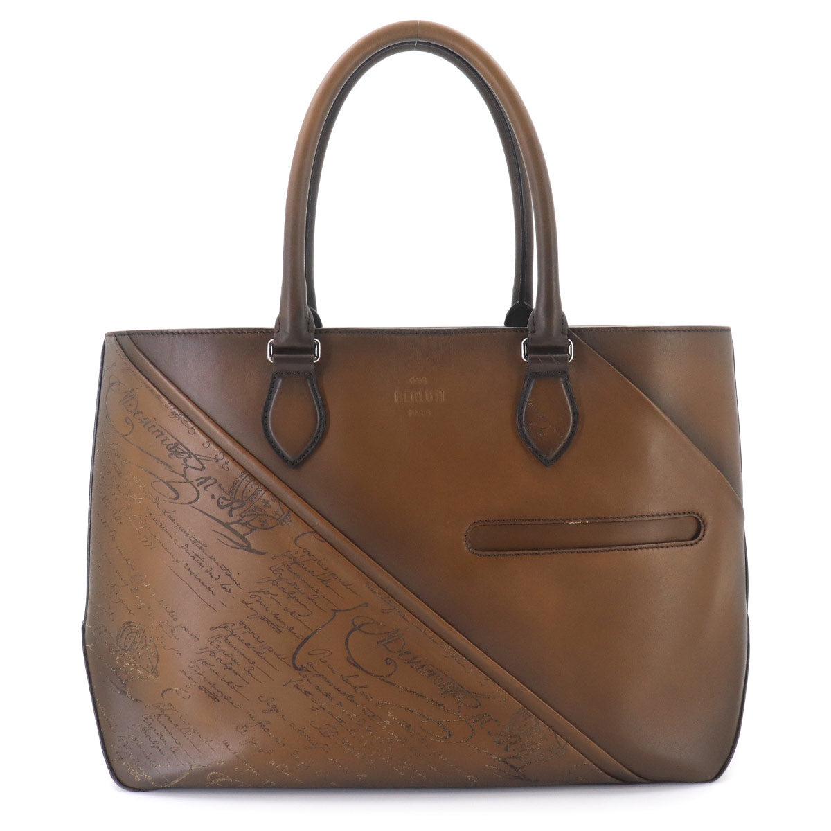 Berluti Calligraphy Toujours Scritto Drape Tote Bag Venezia Leather