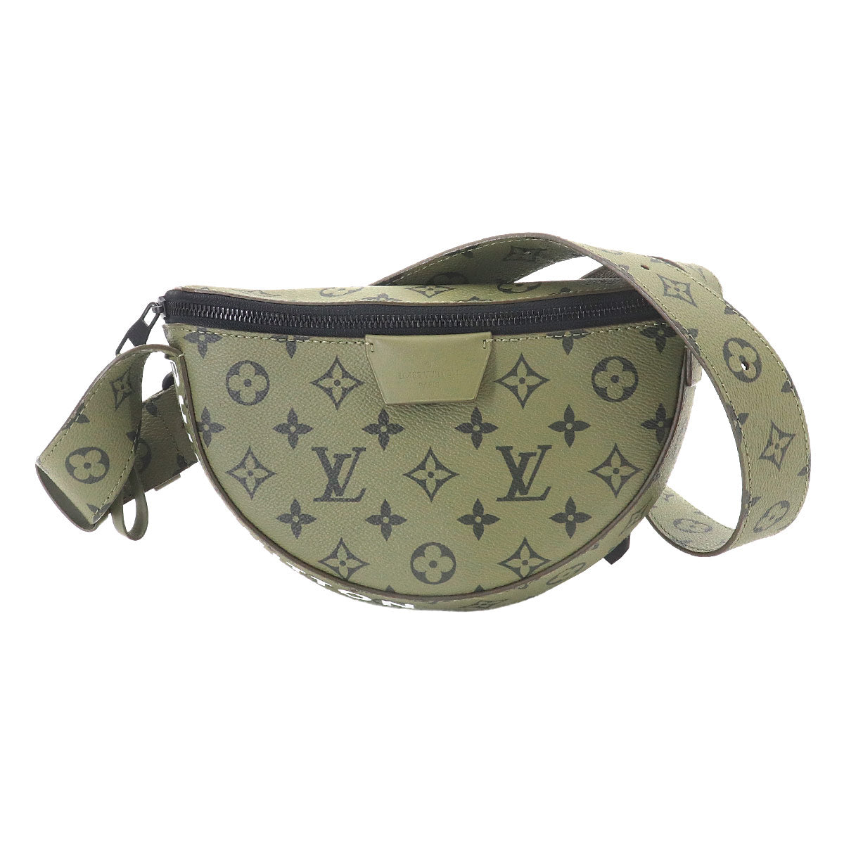 Monogram Tone LV Moon Crossbody Shoulder Bag Khaki M23838