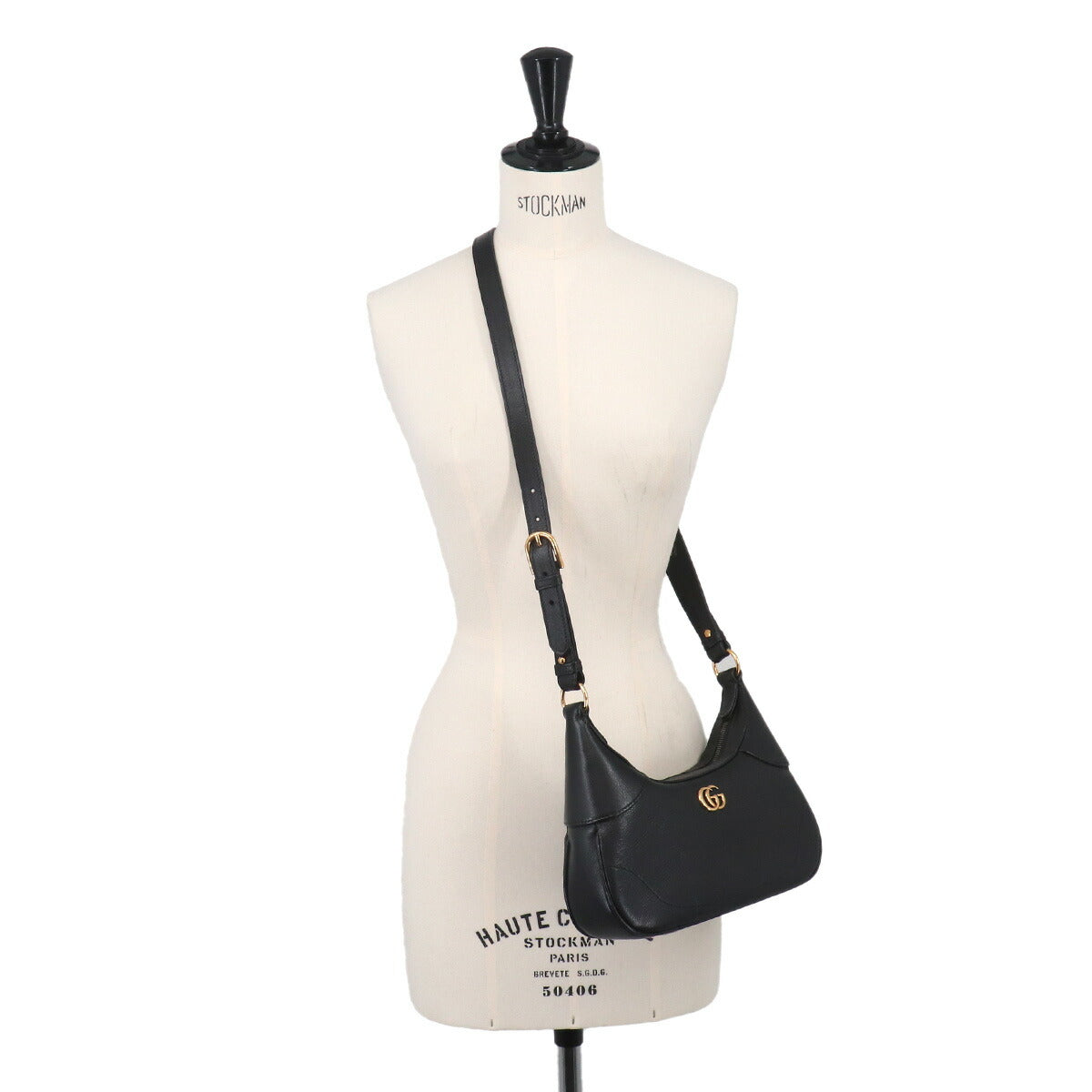 Aphrodite Small Shoulder Bag Leather Black 731817 Purse