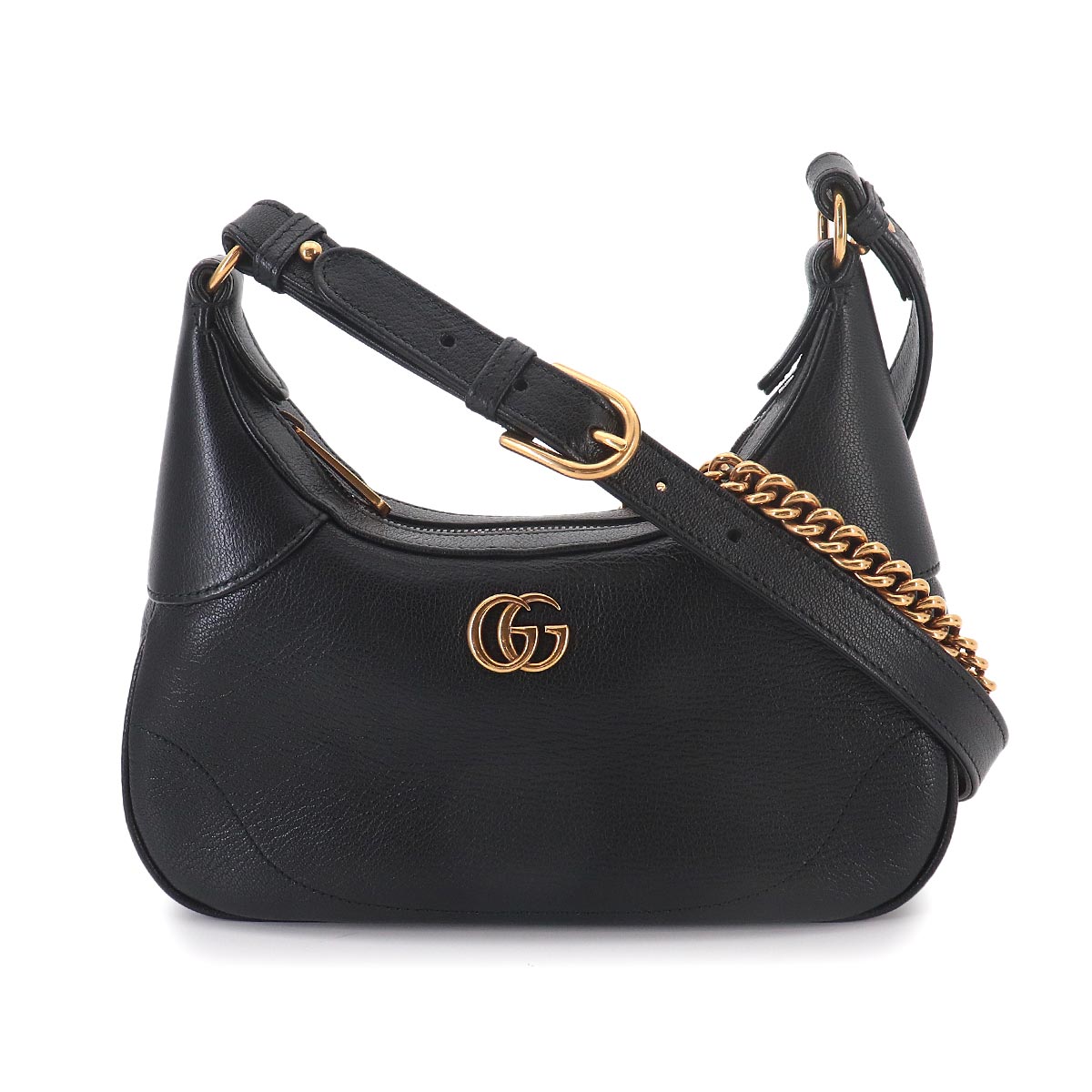 Aphrodite Small Shoulder Bag Leather Black 731817 Purse