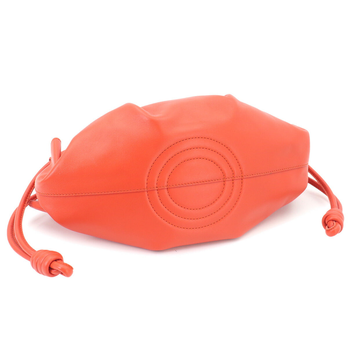 Paseo Small Hand Shoulder Bag Leather Orange Purse
