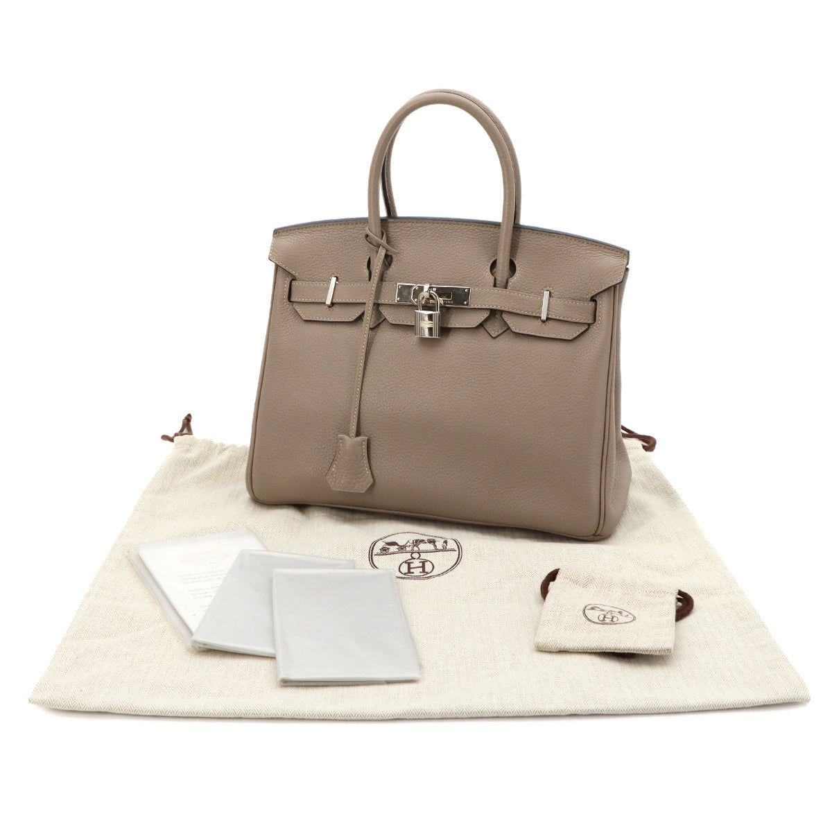 Birkin 30 Togo Leather Gris Tourterelle Hand Bag Purse