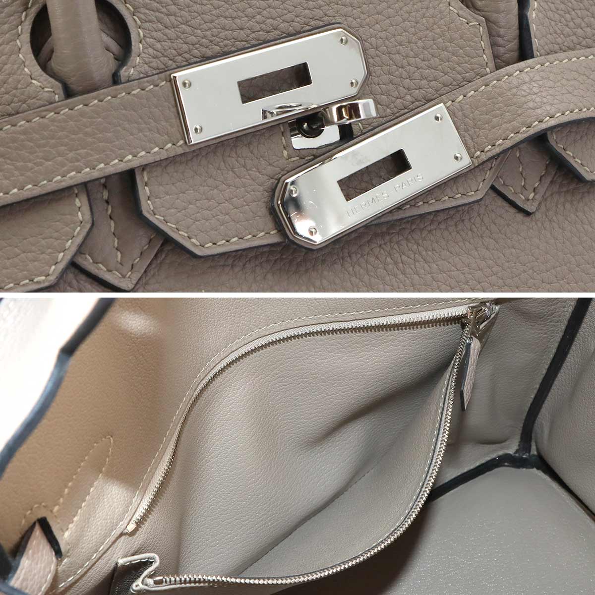 Birkin 30 Togo Leather Gris Tourterelle Hand Bag Purse