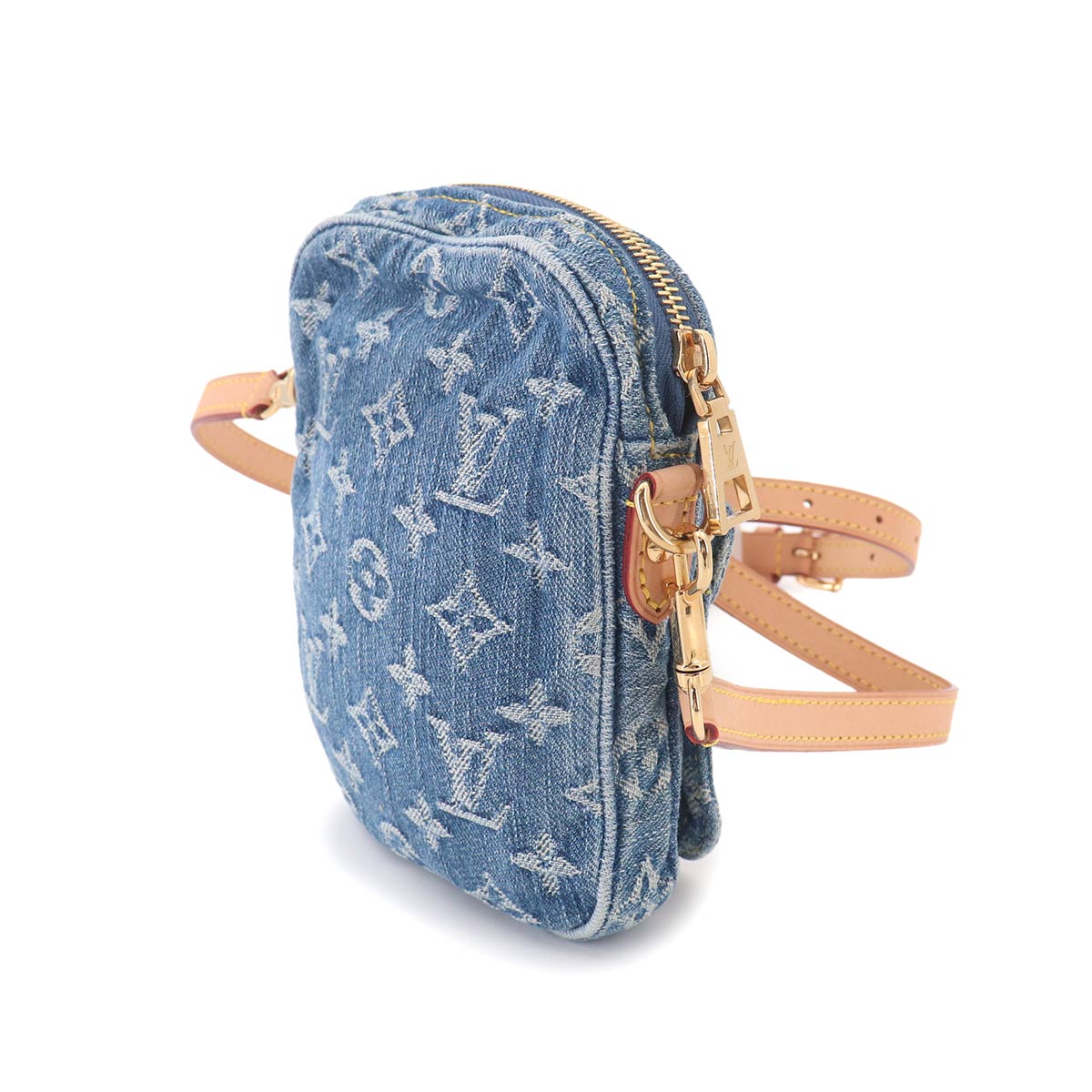 LV Remix Monogram Denim Fairfax Pochette Shoulder Bag