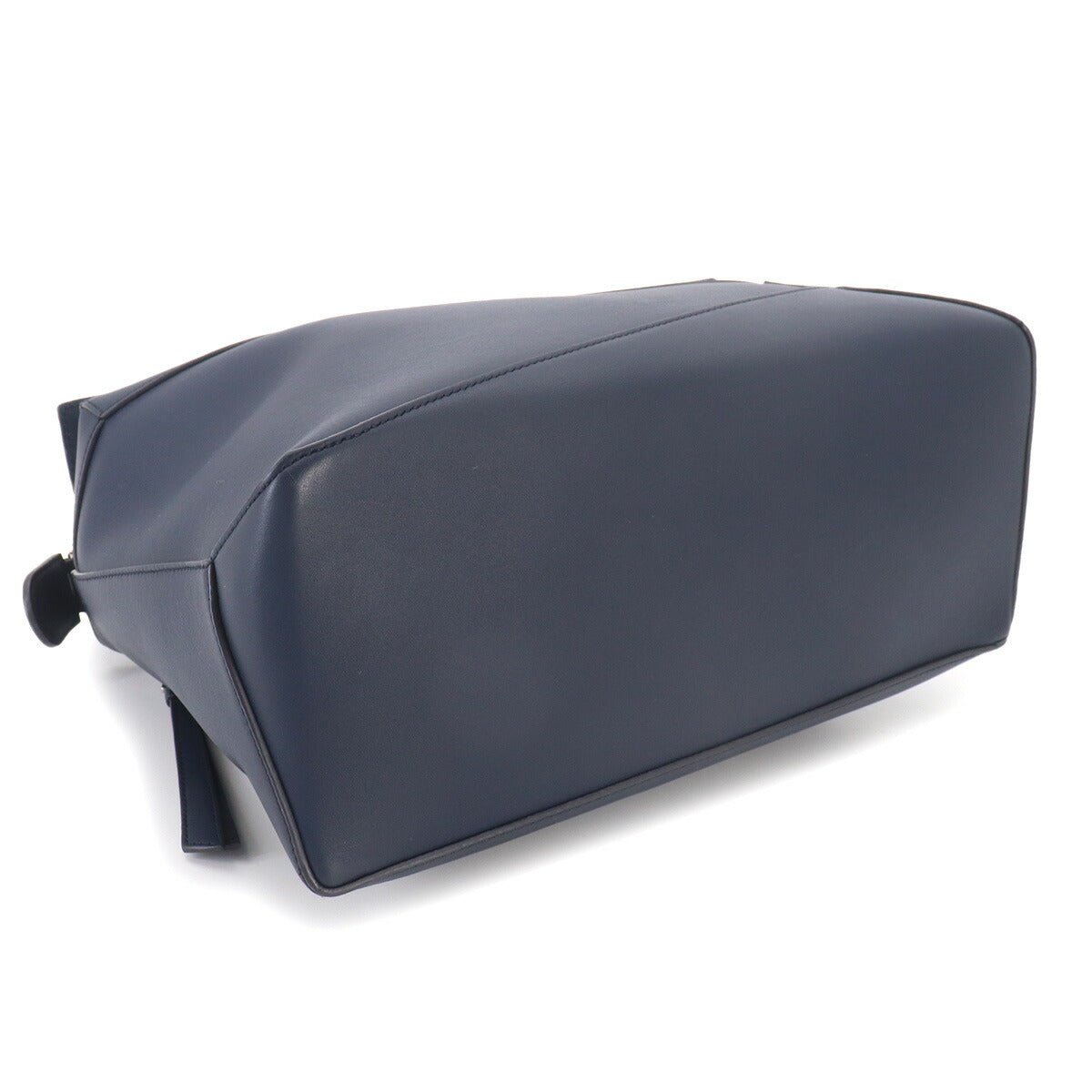 Pazzle Edge Bag Large Hand Shoulder Bag Leather Navy
