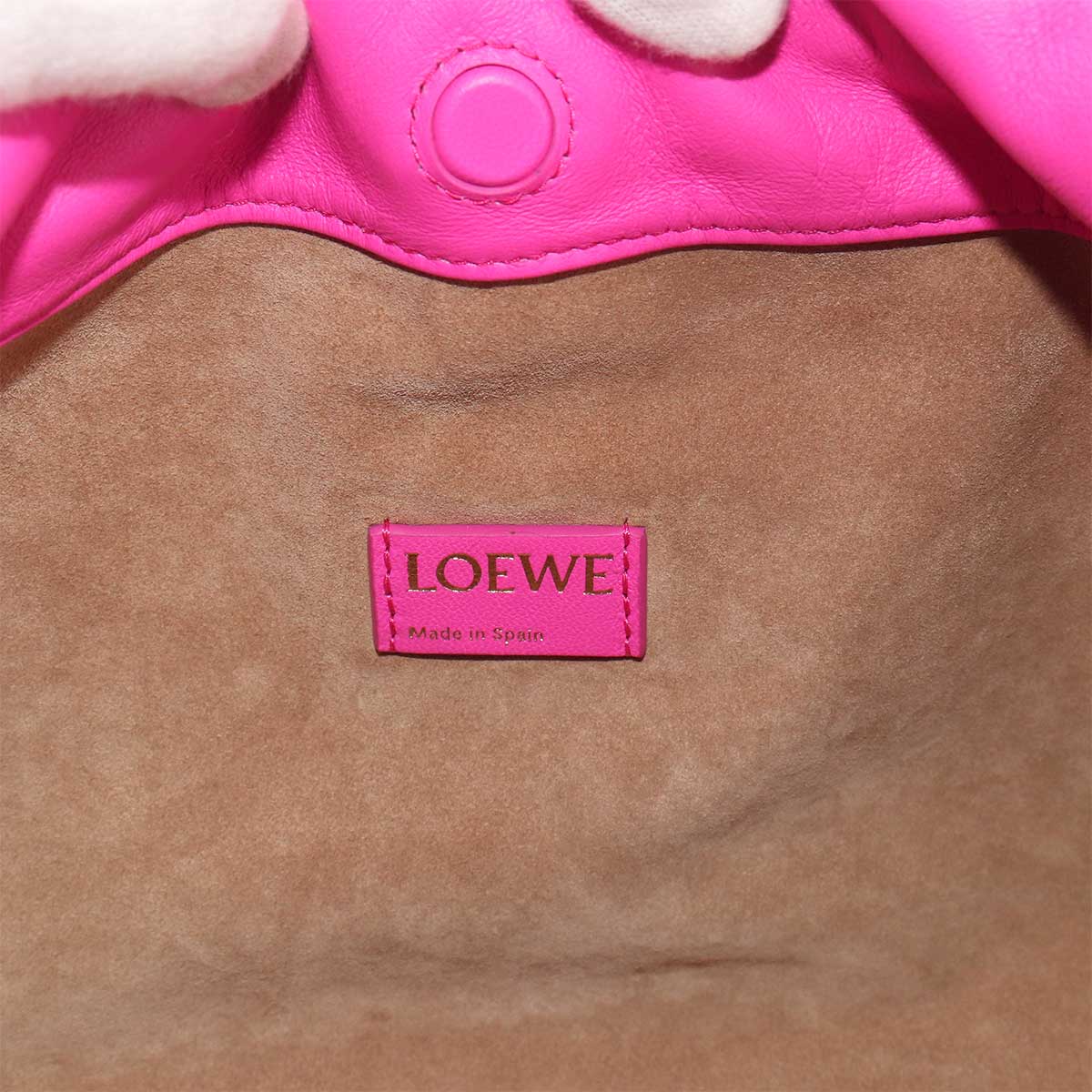 Flamenco Purse Hand Shoulder Bag Leather Pink Purse