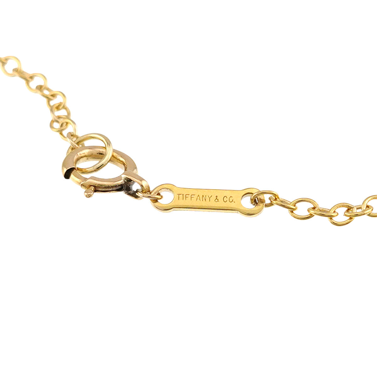 Open Heart Long Necklace 18K Yellow Gold 750