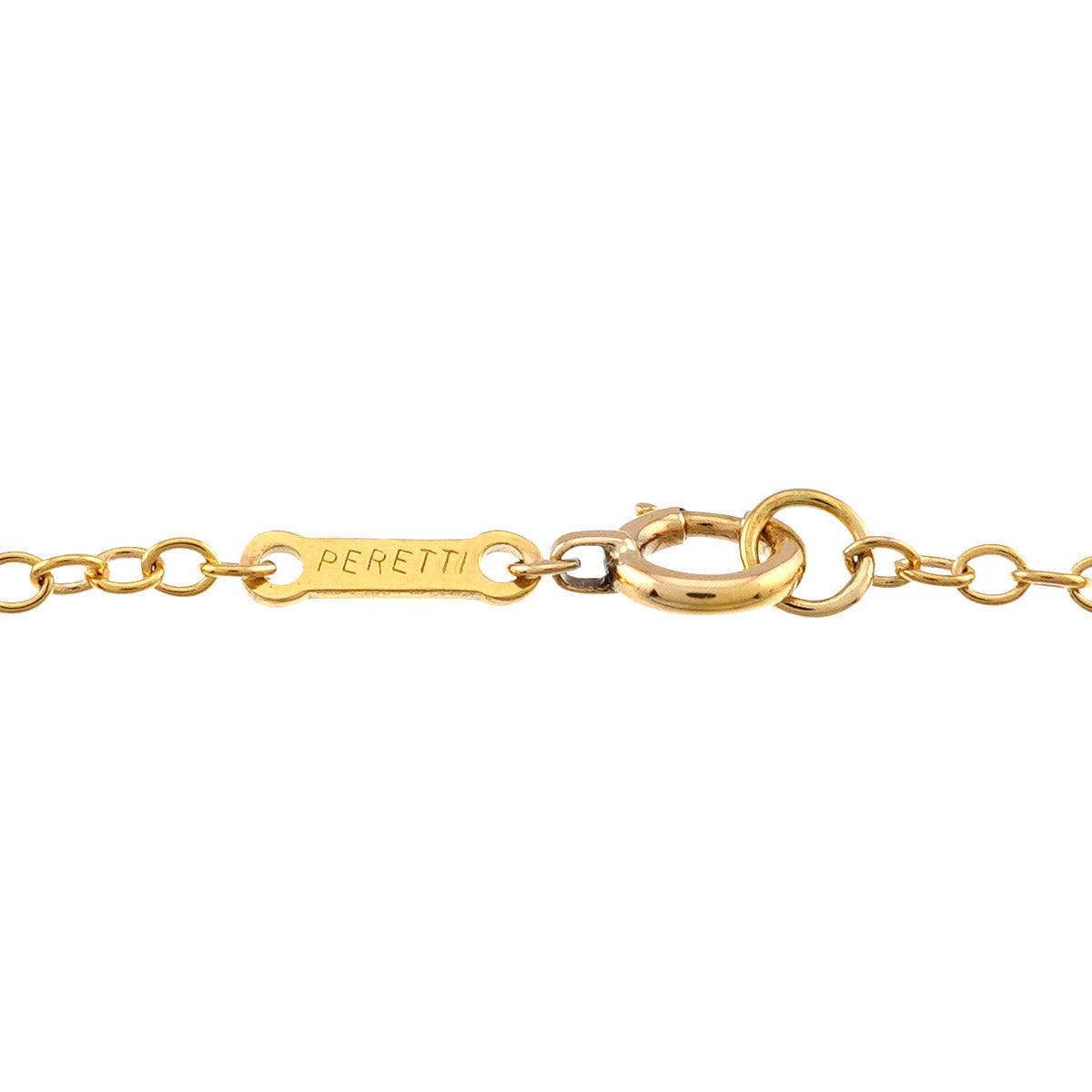Open Heart Long Necklace 18K Yellow Gold 750