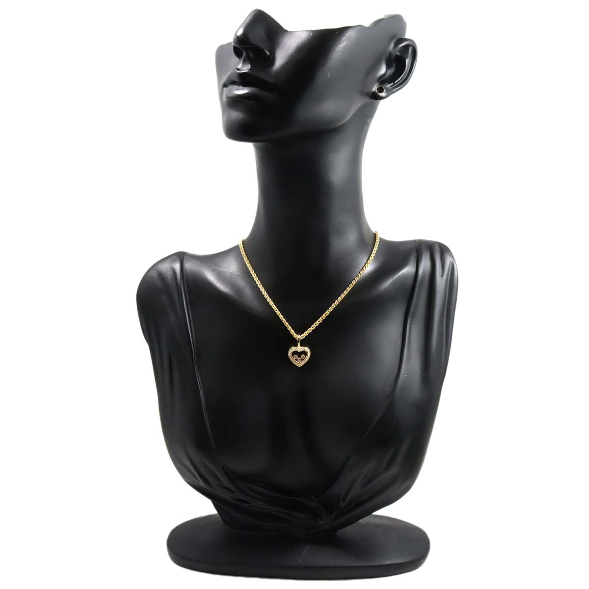 Happy Diamond Heart Necklace 18K Yellow Gold 750