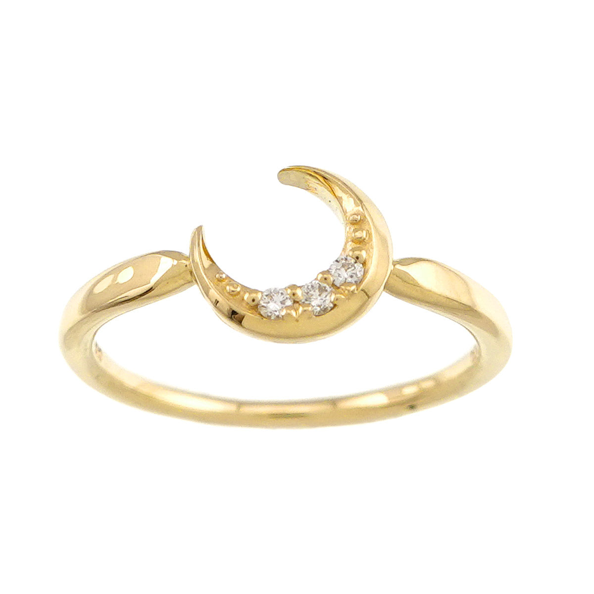 Diamond 0.02ct Ring 10K YG 416 Size4.75-5(US)
