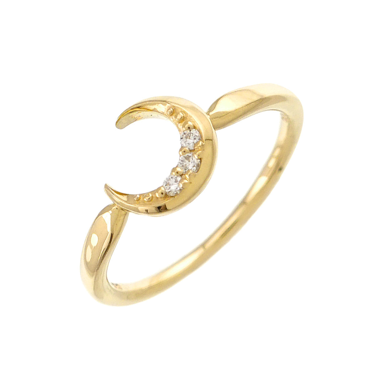 Diamond 0.02ct Ring 10K YG 416 Size4.75-5(US)