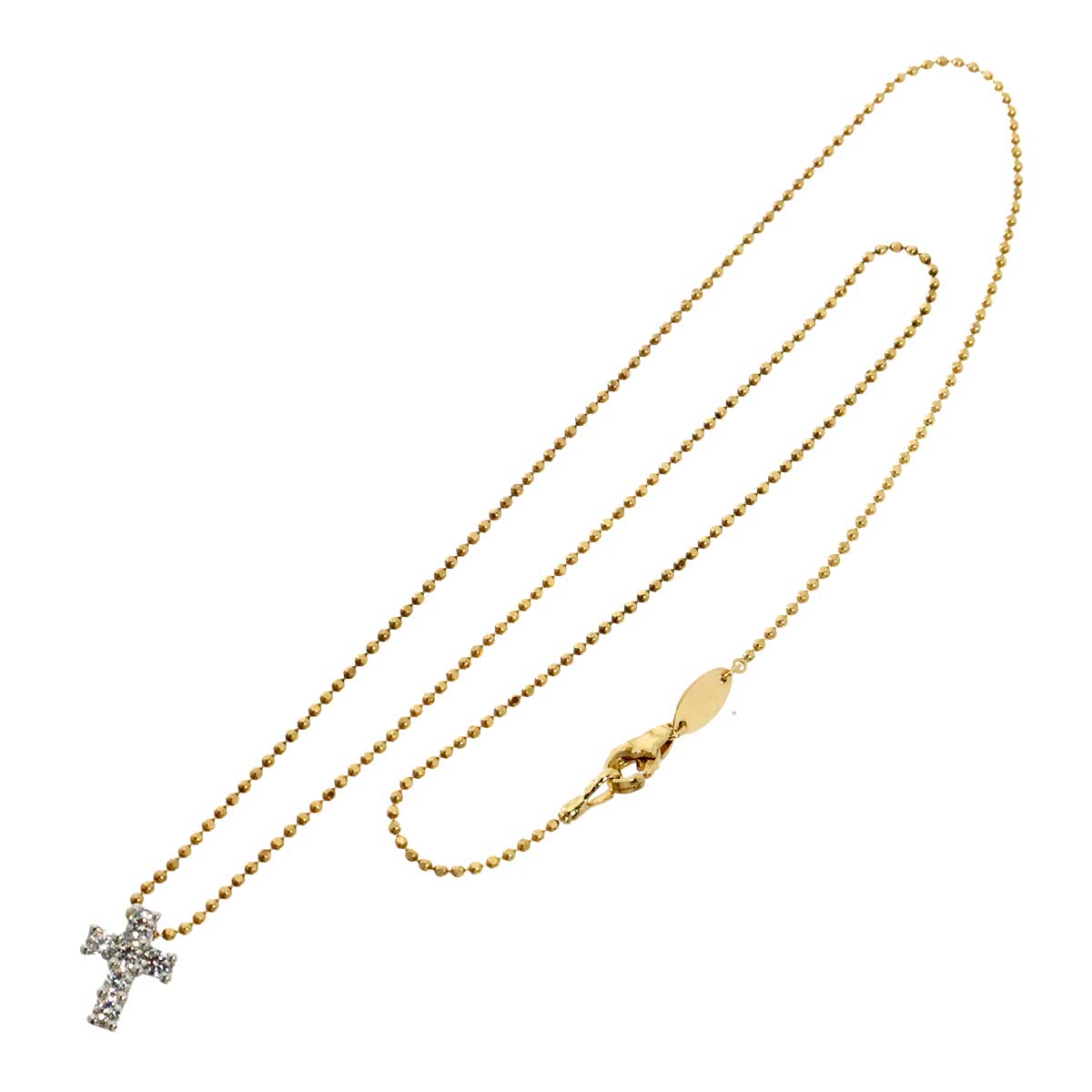 Diamond Necklace 18K YG WG 750