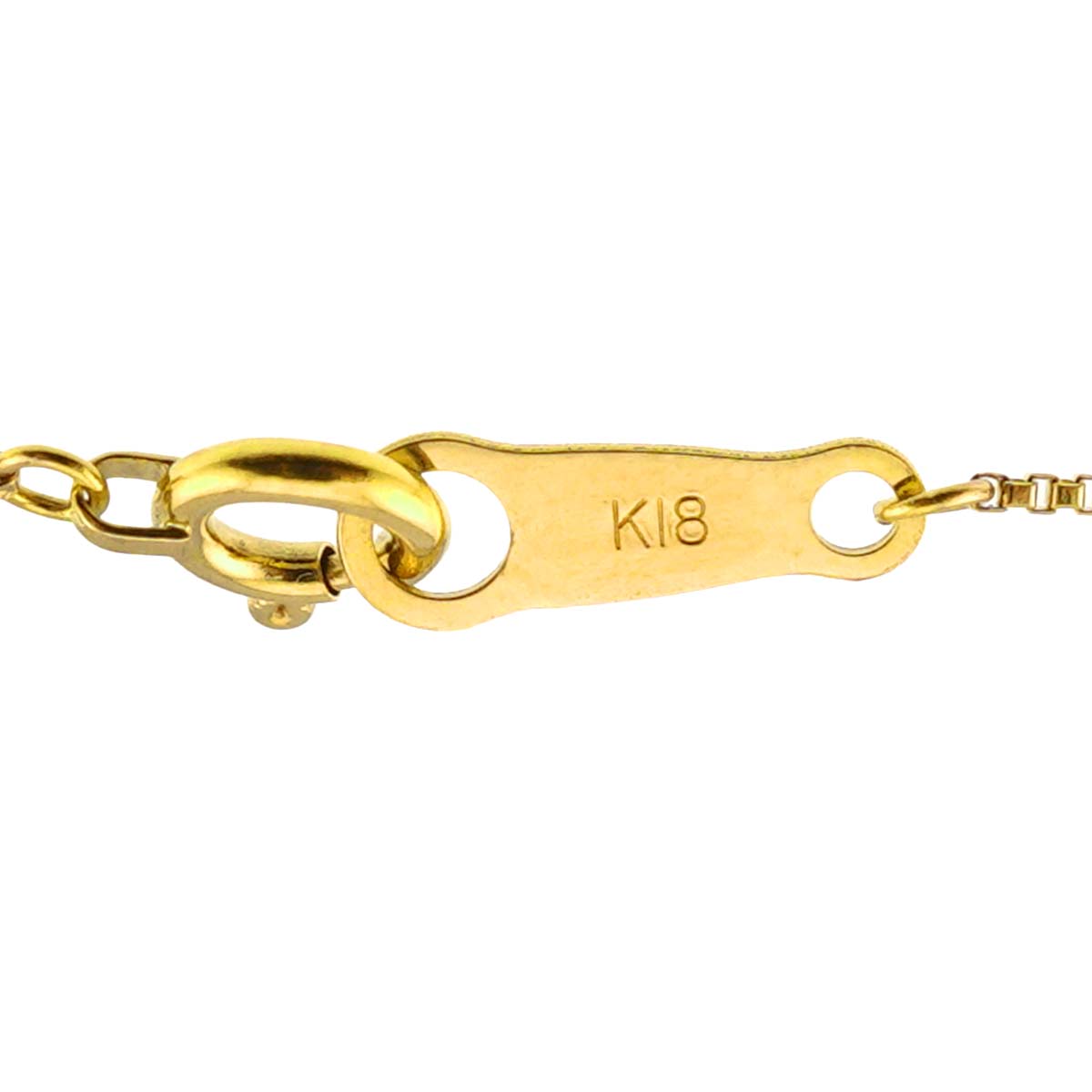 Baby Pearl Diamond Necklace 18K Yellow Gold 750
