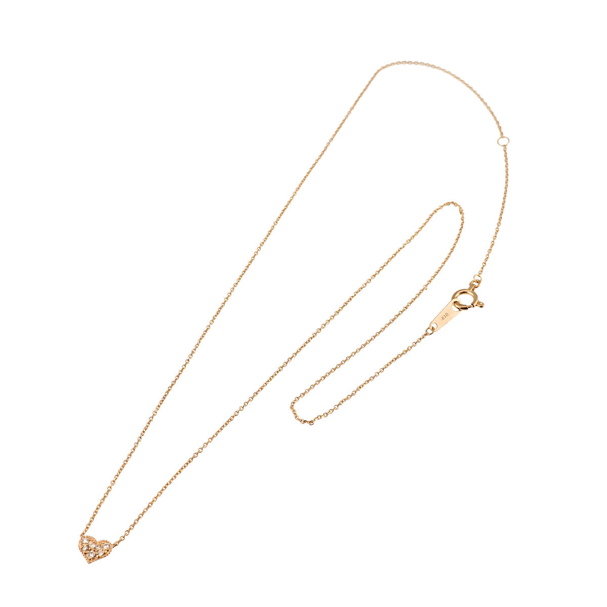 Diamond 0.04ct Necklace 18K PG 750