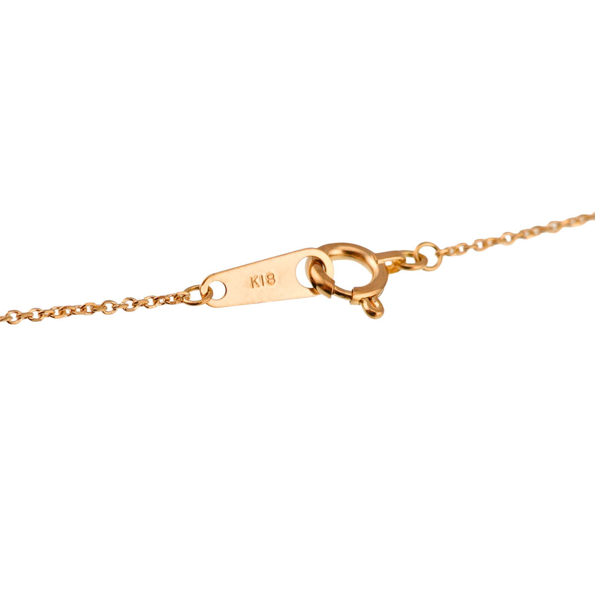 Diamond 0.04ct Necklace 18K PG 750