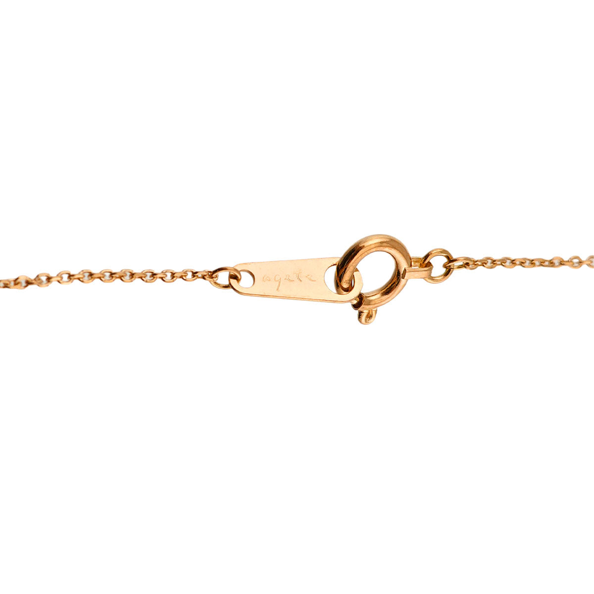 Diamond 0.04ct Necklace 18K PG 750