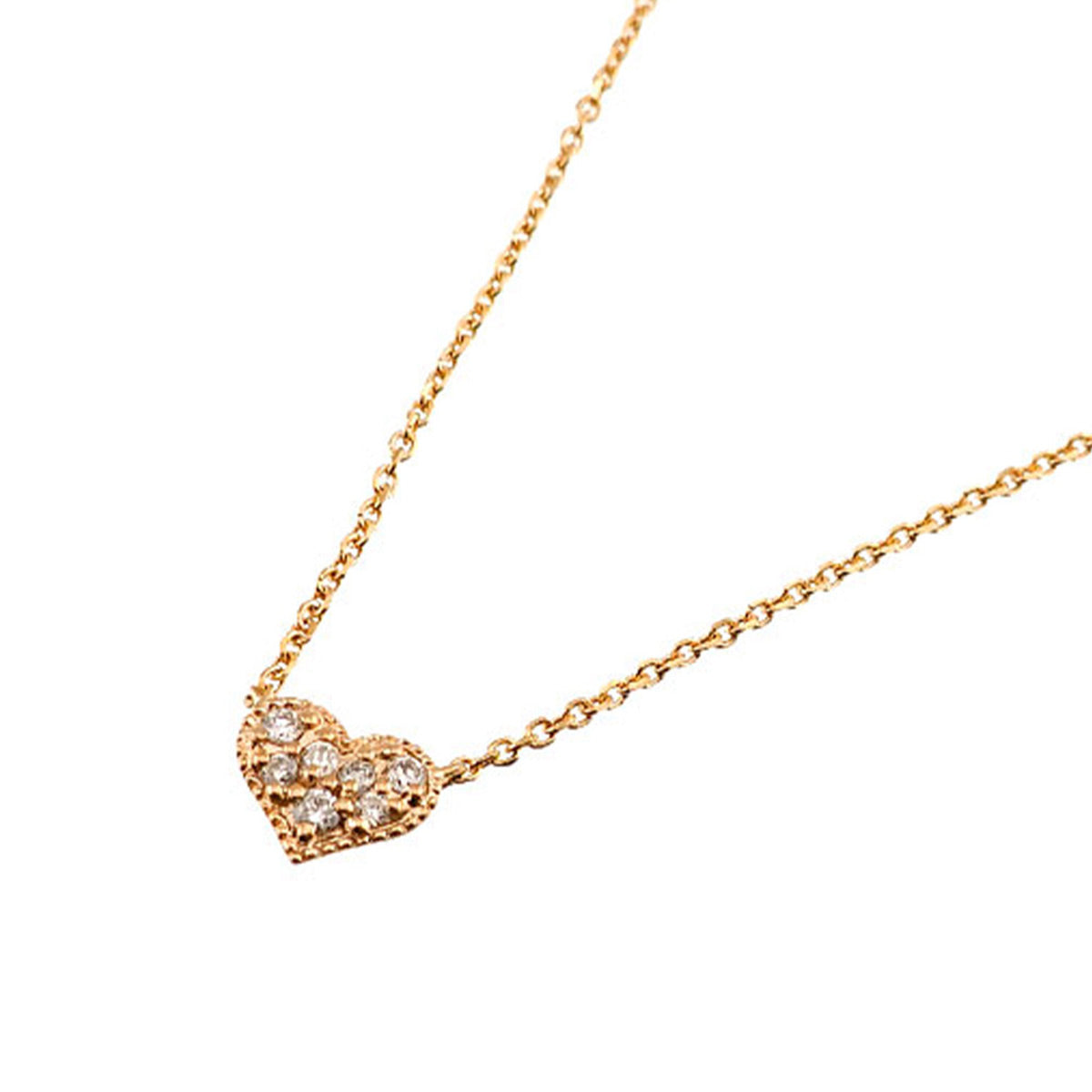 Diamond 0.04ct Necklace 18K PG 750