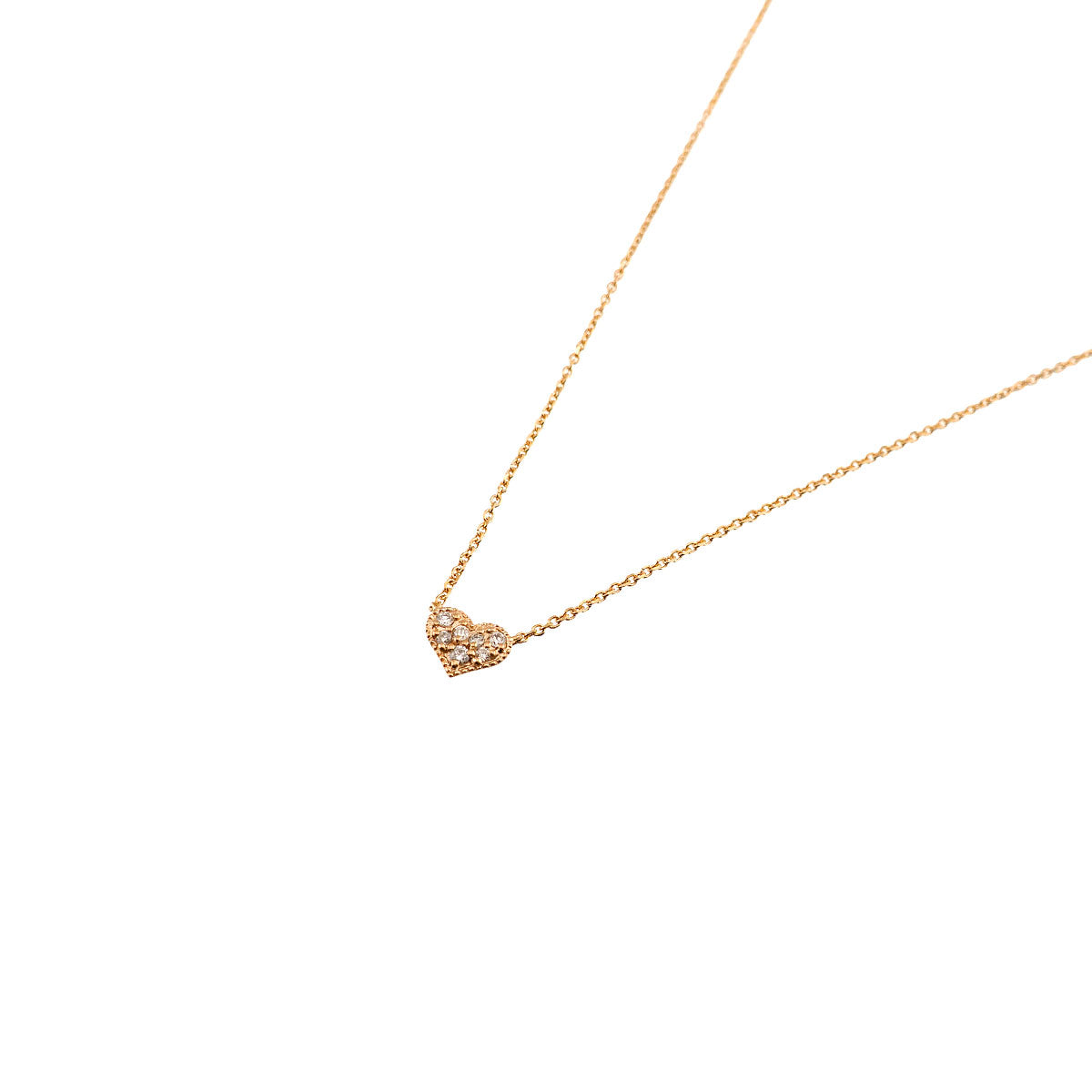 Diamond 0.04ct Necklace 18K PG 750