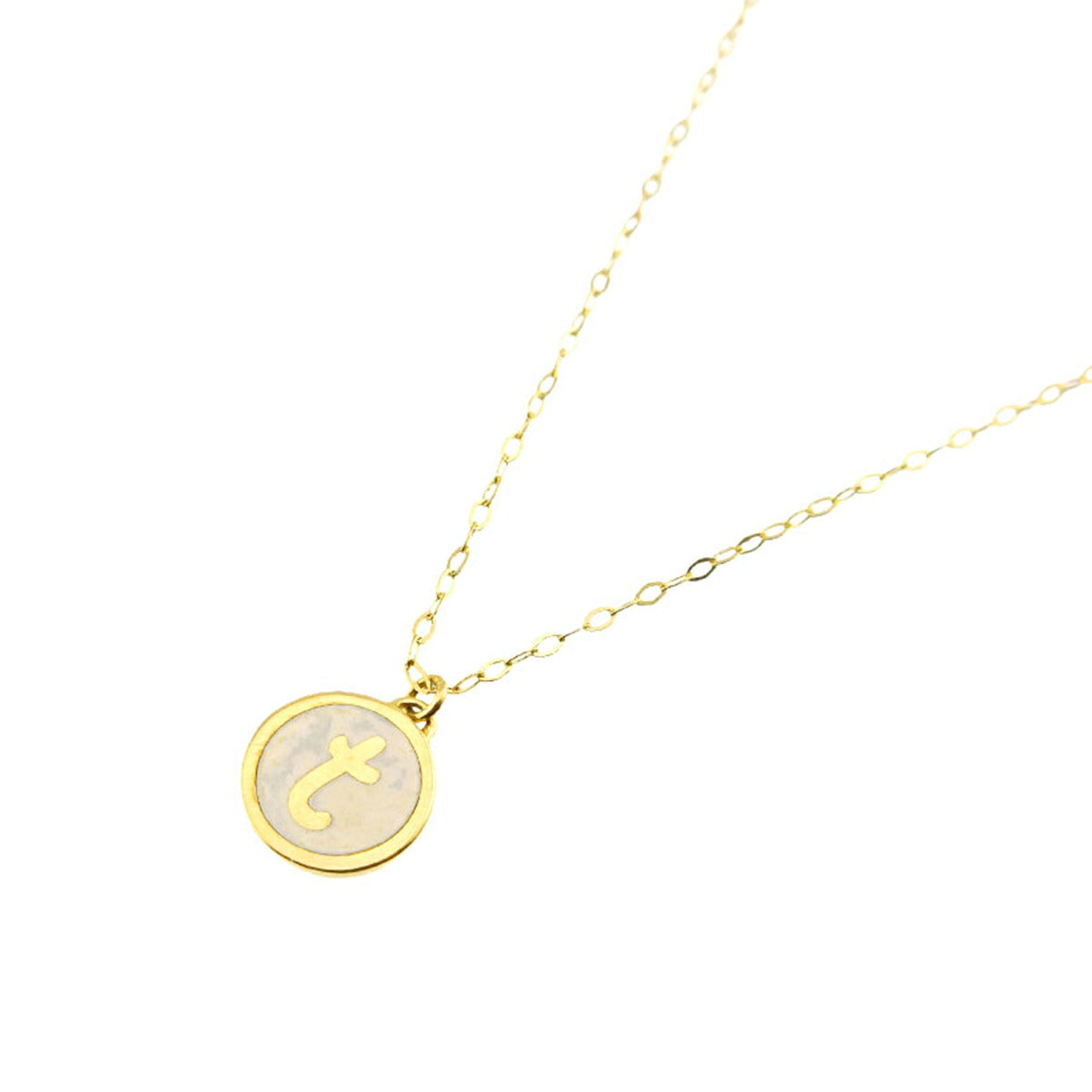 Necklace Enamel 18K Yellow Gold 750