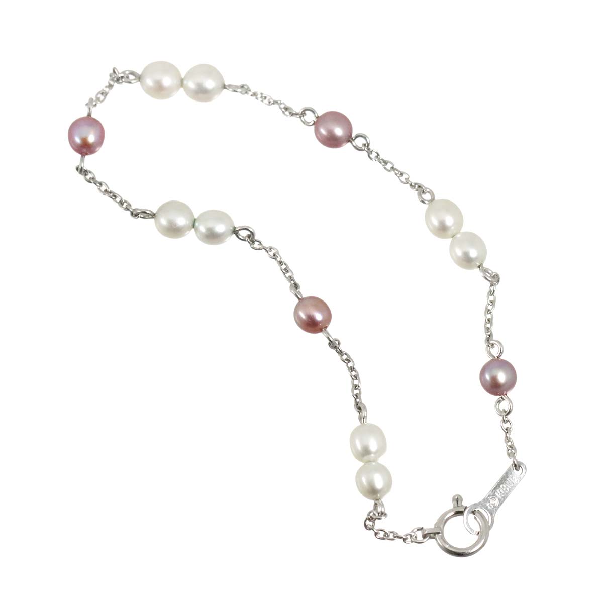 Freshwater cultured pearl 4.4-4.0mm Bracelet 18K WG 750